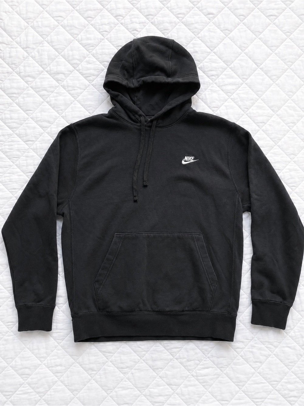 Nike Black Pullover Hoodie Small Embroidered Swoosh